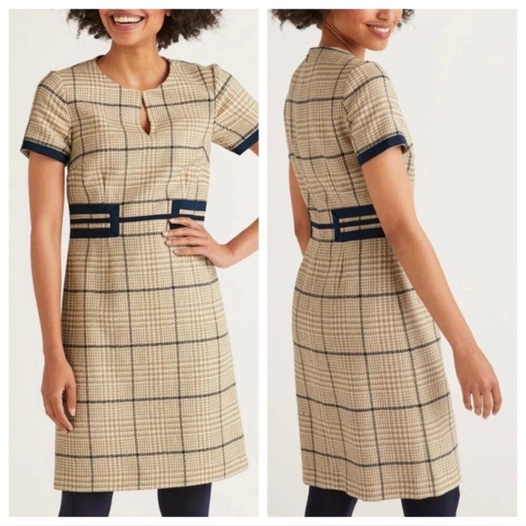 Boden Wool Heritage British Tweed Sheath Dress Size 8R - Picture 5 of 15